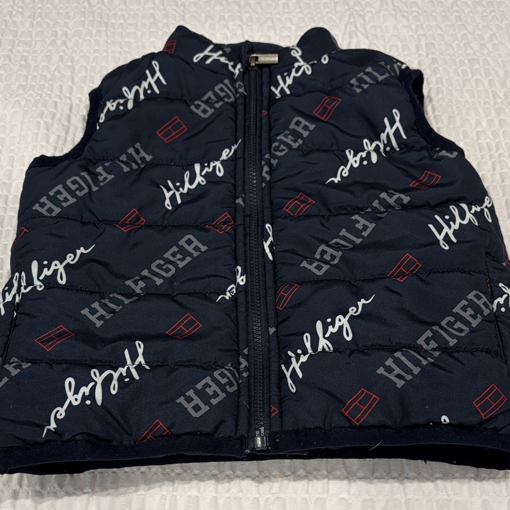 Tommy Hilfiger Infants Logo Print Navy Vest